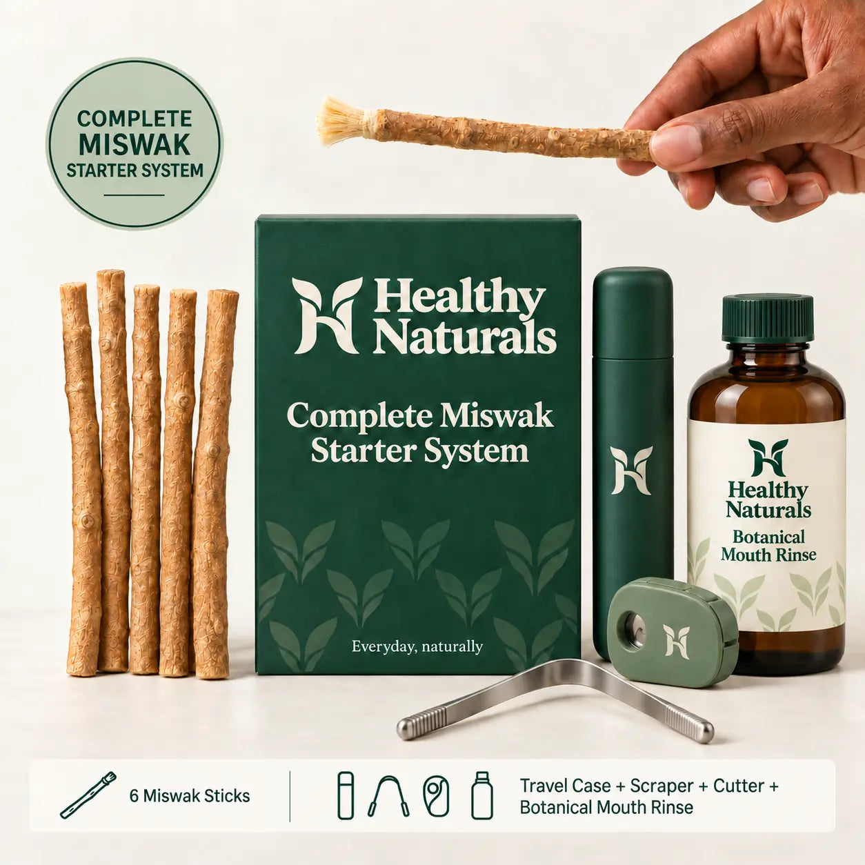 Healthy Naturals Complete Miswak Starter System