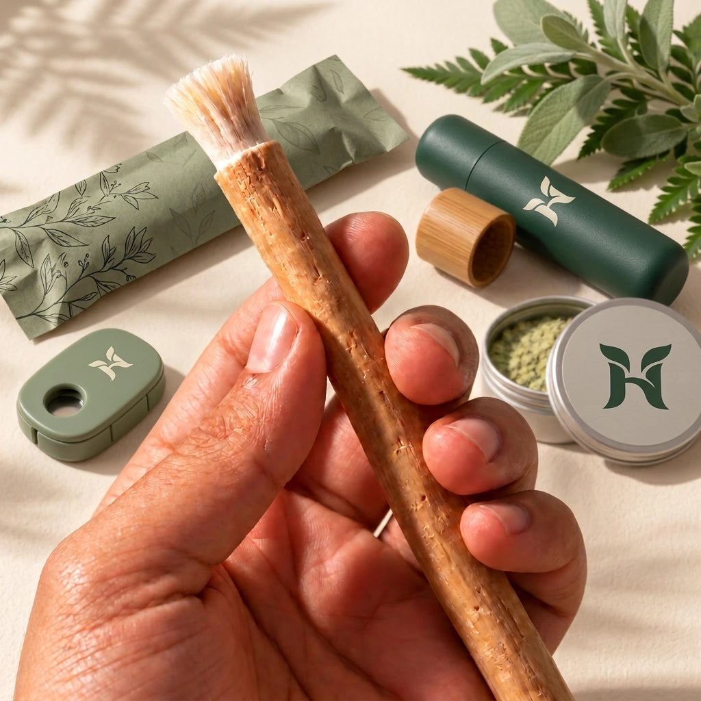How to hold your miswak