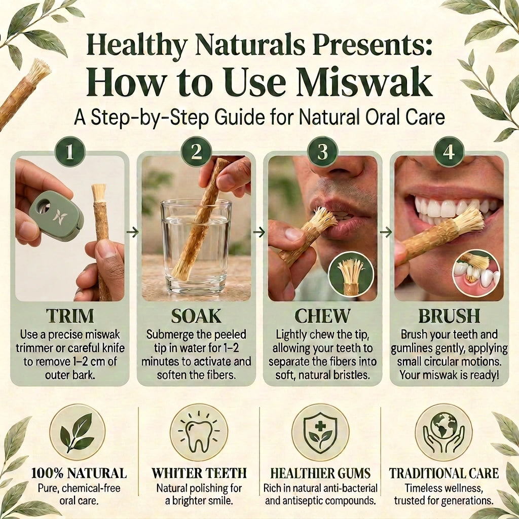 How to prepare and use your miswak