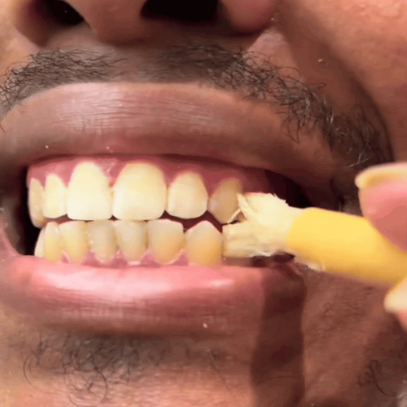 Miswak routine demonstration