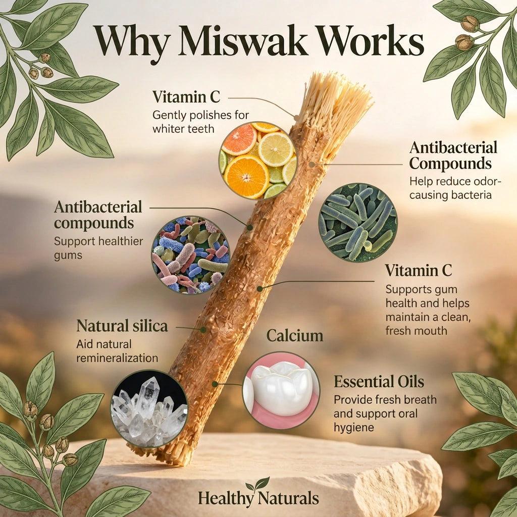Why miswak works